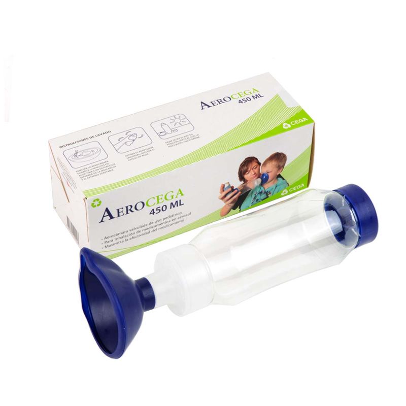 GENERICO - Aerocamara Valvulada Pediátrico Desmontable De 450 Ml