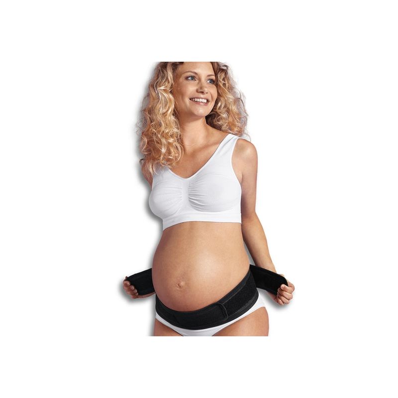 CARRIWELL - Cinturón Soporte Adjustable Velcro Embarazo Negro CARRIWELL