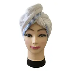 GENERICO - Toalla Turbante 100% Algodon - Blanco