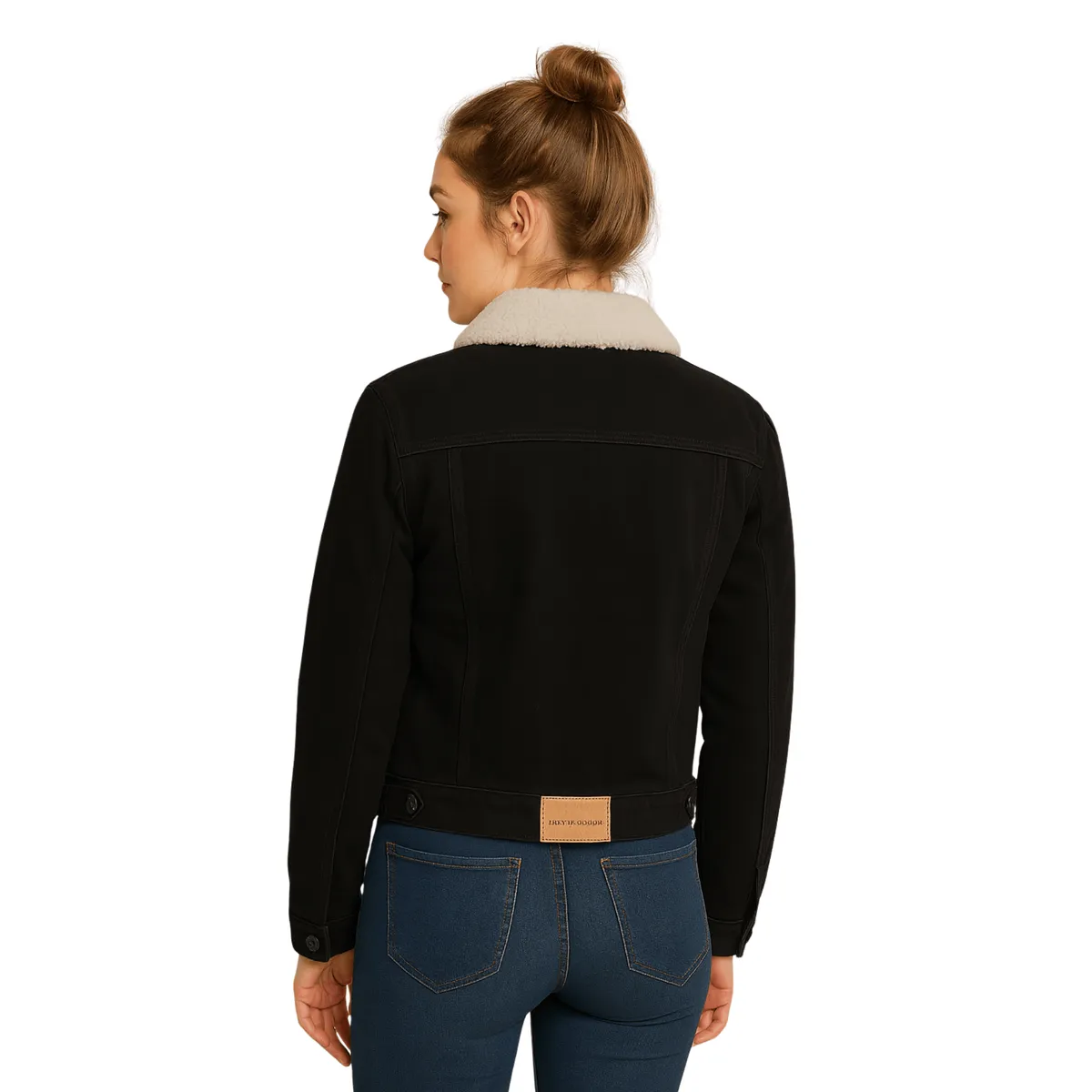 D'JOE - Chaqueta Mezclilla Jeans Chiporro Sherpa Mujer