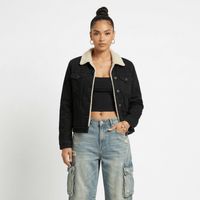 Chaqueta Mezclilla Jeans Chiporro Sherpa Mujer