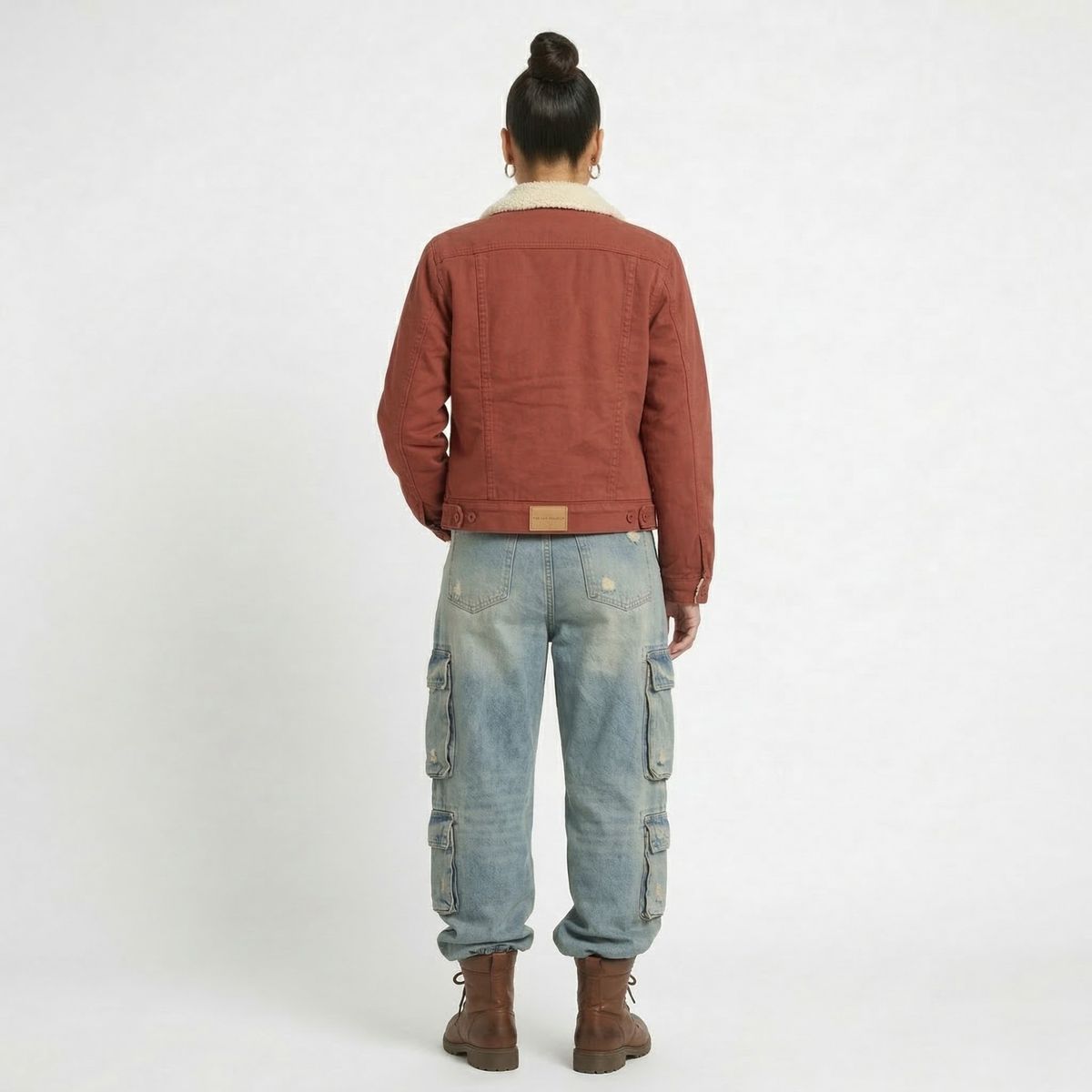 D'JOE - Chaqueta Mezclilla Jeans Chiporro Sherpa Mujer