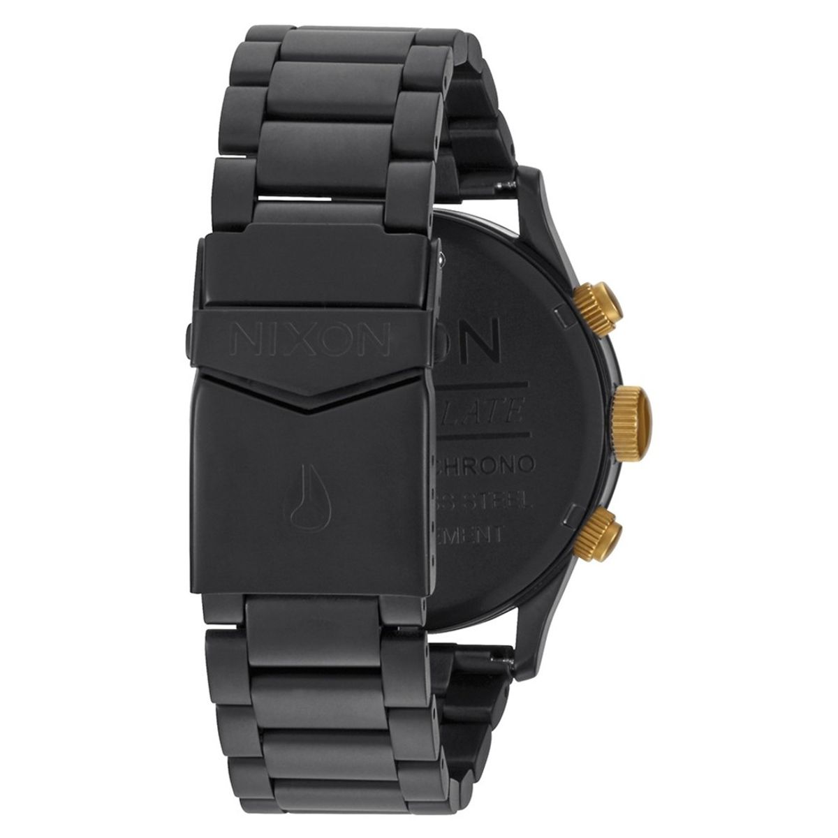 NIXON - Reloj Sentry Chrono Matte Black Gold Nixon NIXON