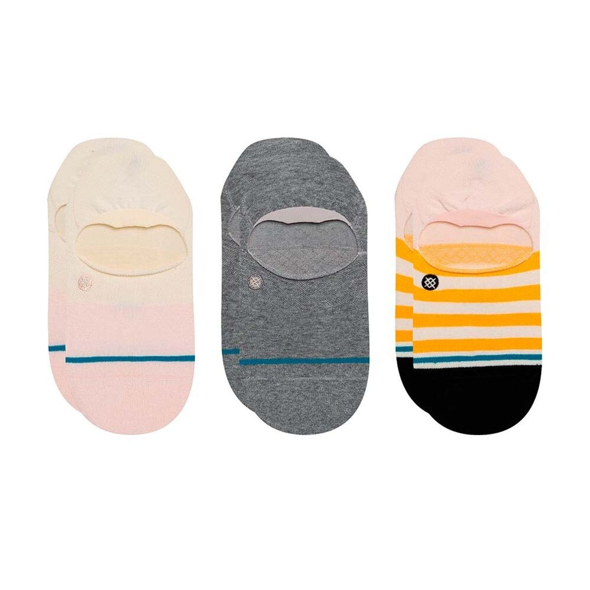 STANCE - Pack 3 Stance Socks Absolute No Show Women Pink Mix