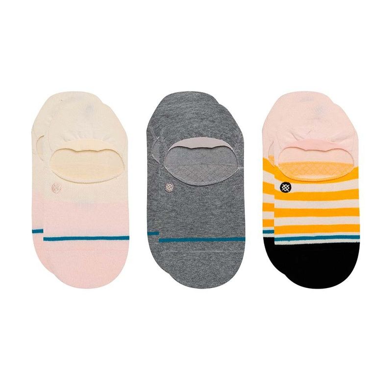 STANCE - Pack 3 Stance Socks Absolute No Show Women Pink Mix STANCE