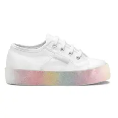 SUPERGA - Zapatilla 2730 Kids Iridescent White Pink - Blanco