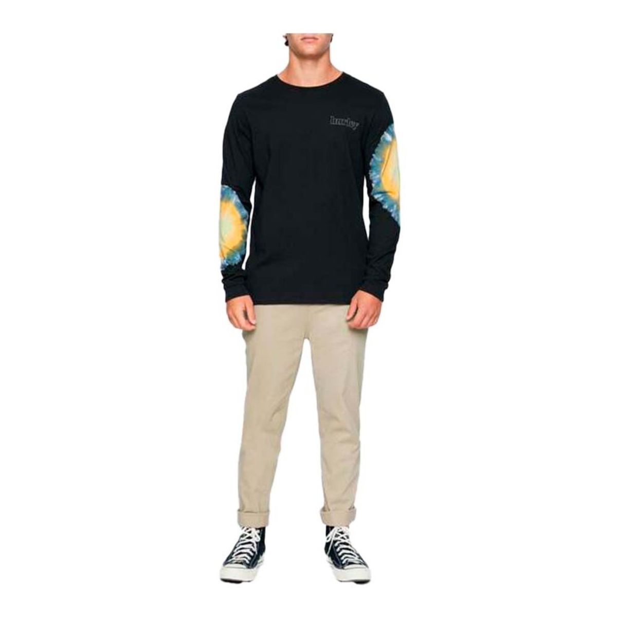 HURLEY - Polera Manga Larga Everyday Washed Yeti Black HURLEY