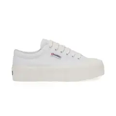 SUPERGA - Zapatilla 2631 Stripe Platform White White