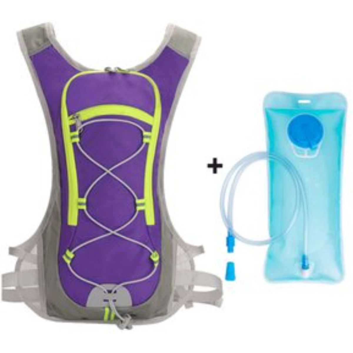 GENERICO - Mochila outdoor ciclismo running + bolsa hidratacion 2 lts.