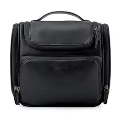 BAGSMART - Neceser de viaje en piel Dopp - Negro