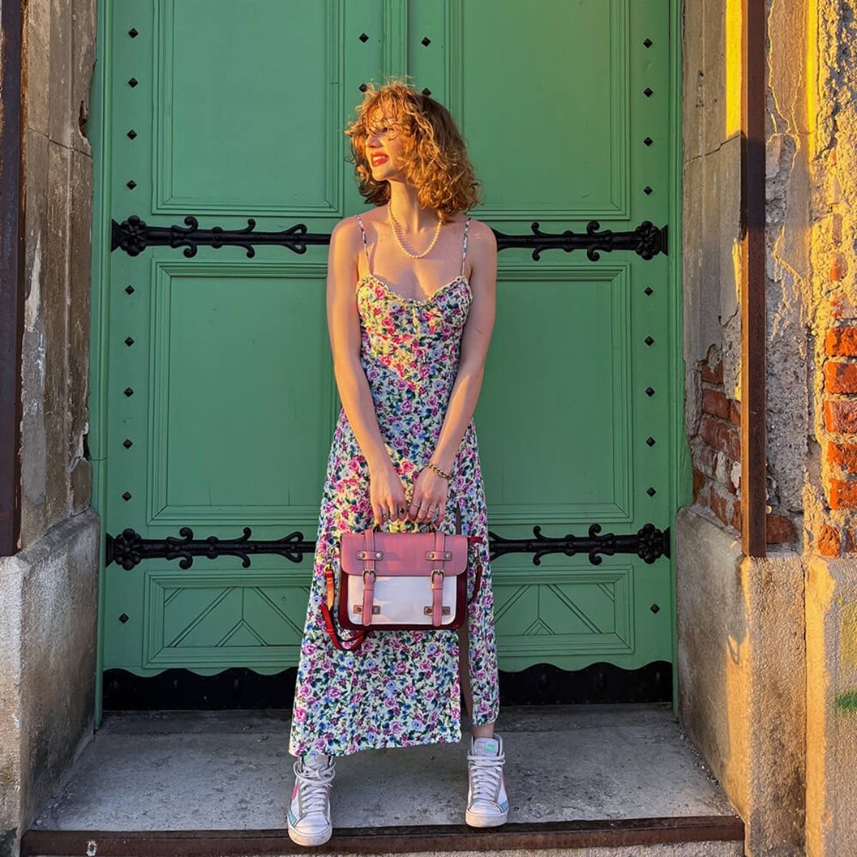 ECOSUSI - Maletín bandolera TRACYCROSS para tablet 7 - Rosado