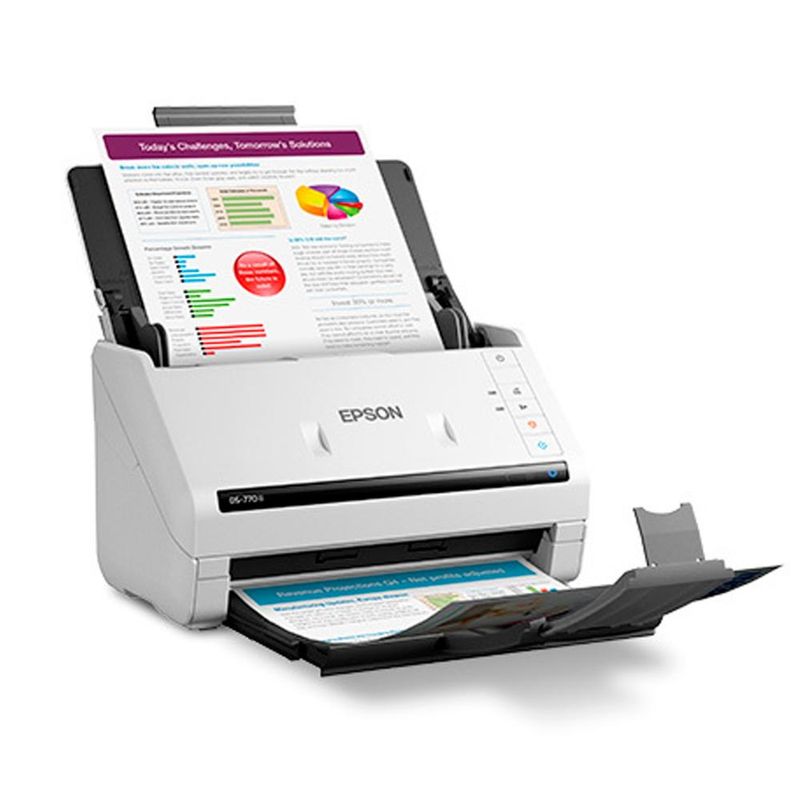 EPSON - Escáner Epson WorkForce DS-770 II Dúplex, a Color (B11B262201) - Blanco