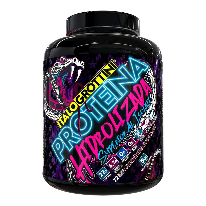 ITALO GROTTINI - PROTEINA HIDROLIZADA  5 LIBRAS VOLCAN DE CHOCOLATE