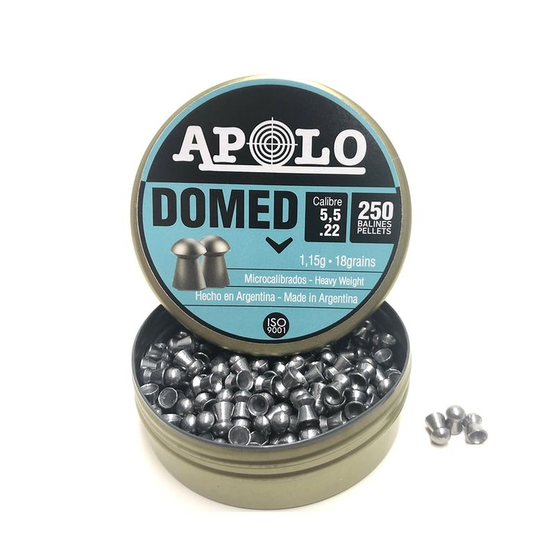 APOLO - Postones Apolo Domed 5.5mm 18gr 250 Uds