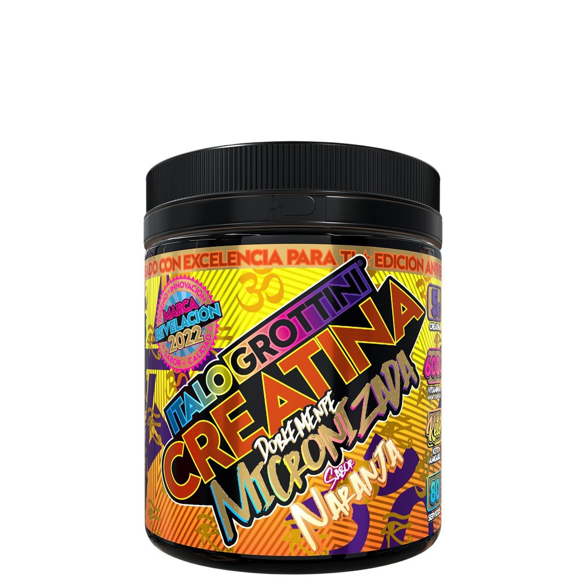 ITALO GROTTINI - CREATINA 432 GRAMOS - 80 SERVICIOS - NARANJA