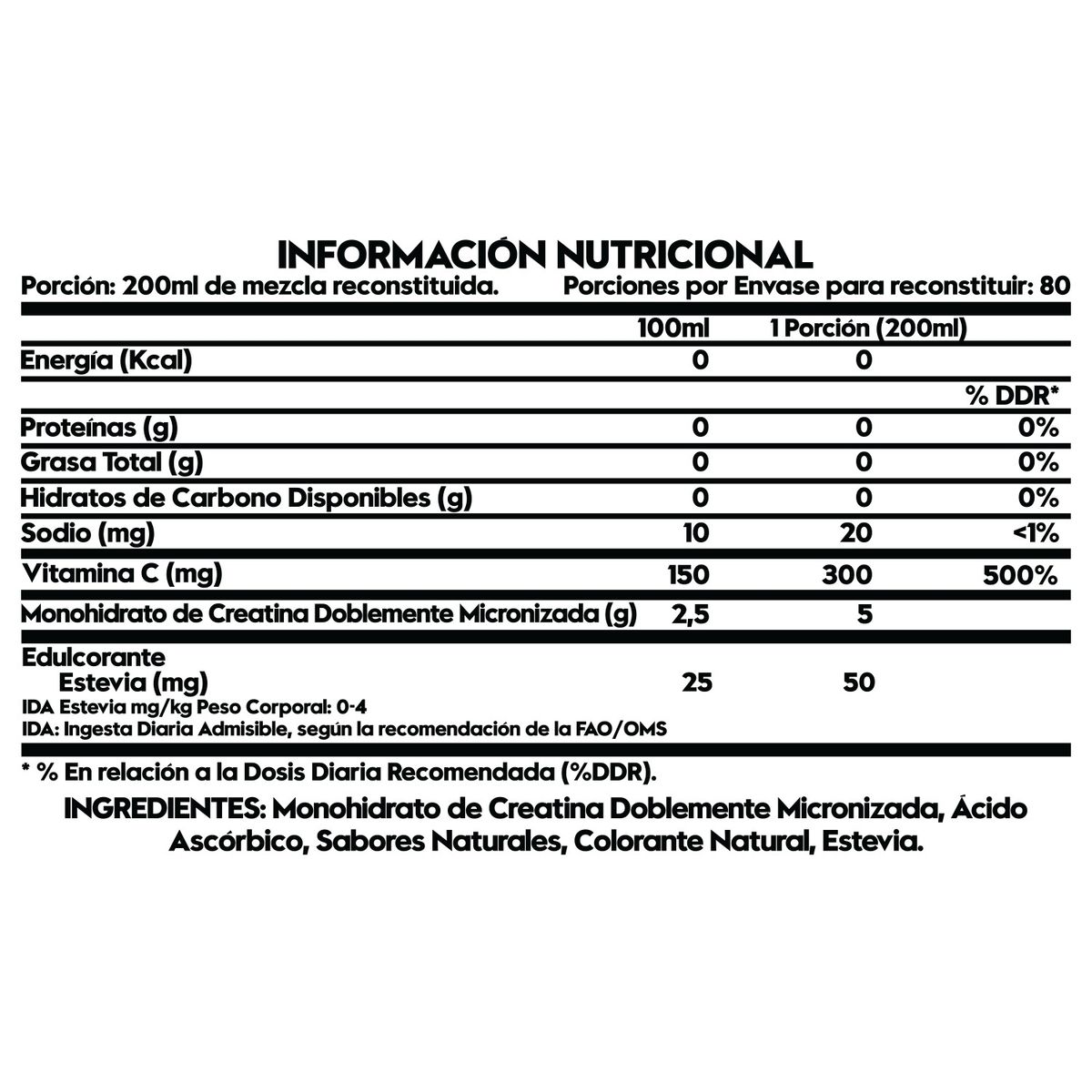 ITALO GROTTINI - CREATINA 432 GRAMOS - 80 SERVICIOS - NARANJA