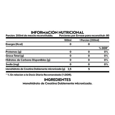 Imagen 2 del producto CREATINA MONOHIDRATO DOBLEMENTE MICRONIZADA 400 GR - 80 SV - SIN SABOR