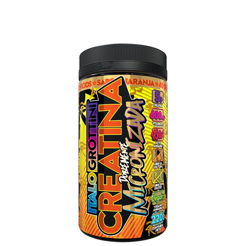 ITALO GROTTINI - CREATINA MONOHIDRATO Con Vitamina C 40 SV NARANJA ITALO GROTTINI