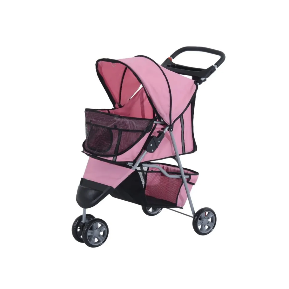 GENERICO - Coche Paseo Mascota Plegable Portatil 3 Ruedas