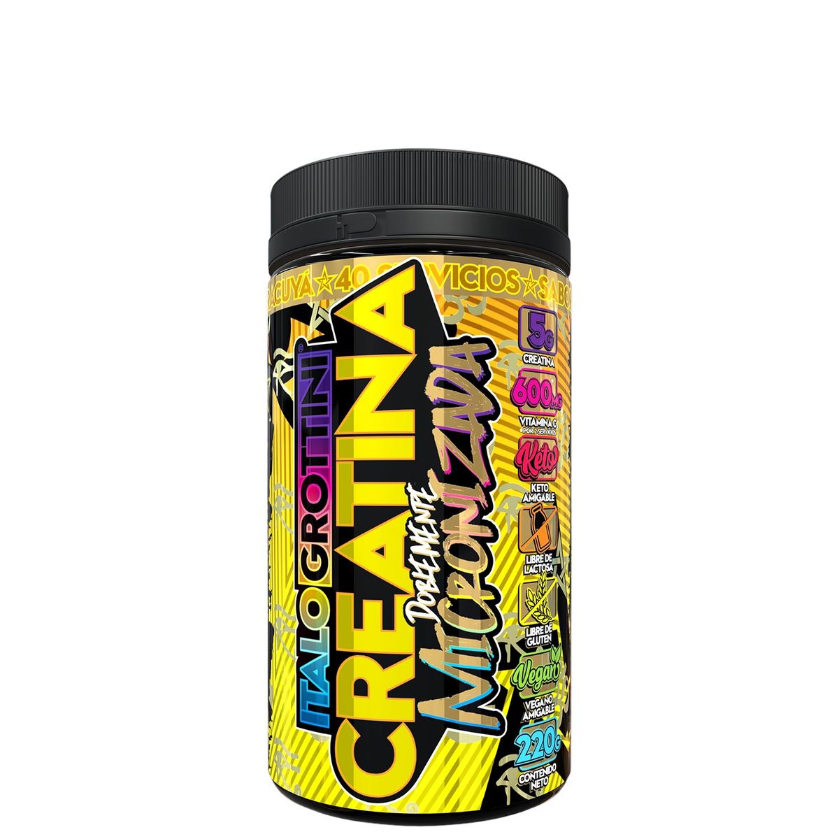 ITALO GROTTINI - CREATINA MONOHIDRATO  Vitamina C 40 SV MANGO M - ITALO GROTTINI