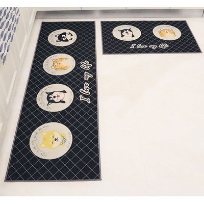 Imagen 2 del producto Set 2 Alfombra Cocina Piso Antideslizante 2 Gatos y 2 Perros