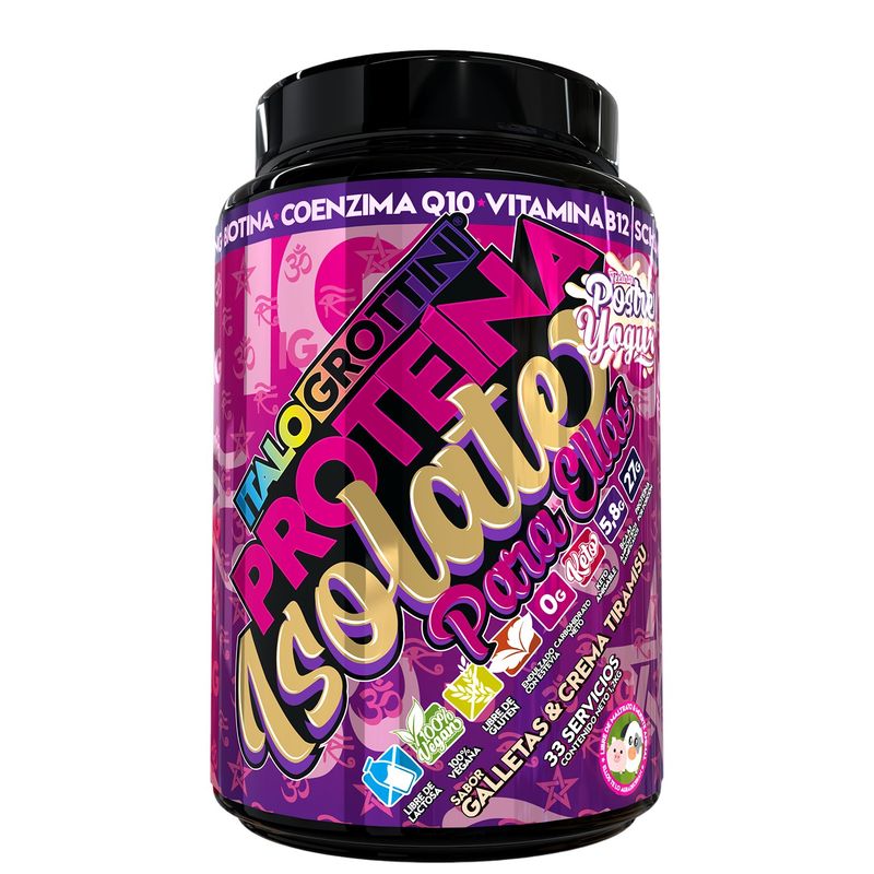 ITALO GROTTINI - PROTEINA ISOLATE PARA ELLAS - 33 SERVICIOS GALLETAS Y CREMA