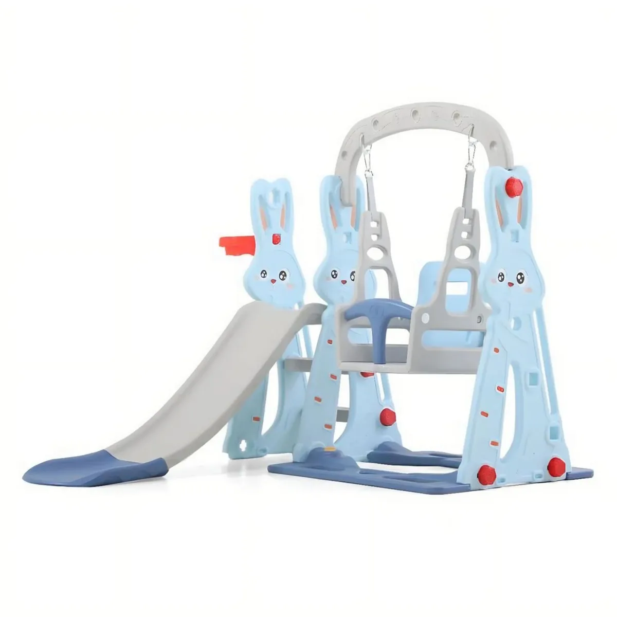 GENERICO - Resbalin Columpio 3 en 1 + Aro Basket, Centro de Juegos