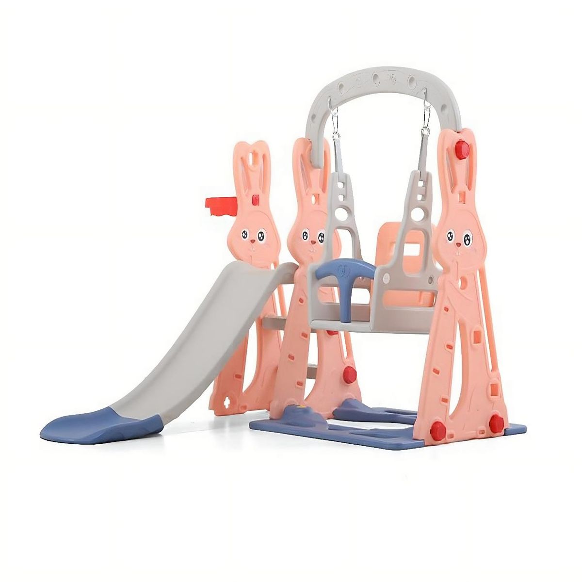 GENERICO - Resbalin Columpio 3 en 1 + Aro Basket, Centro de Juegos