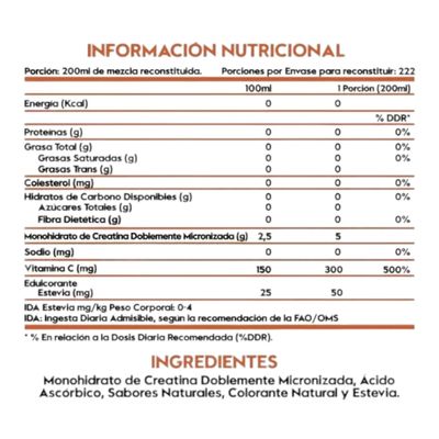 Imagen 2 del producto CREATINA MONOHIDRATADA 1,200GR - 222 SV NARANJA -