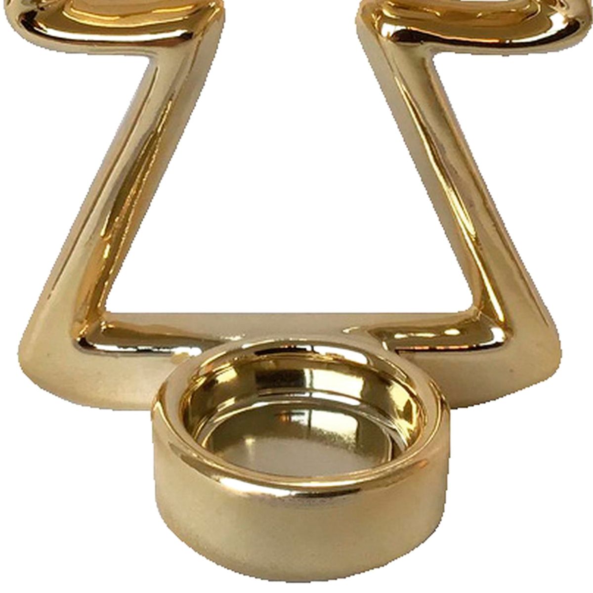 MALLORCA - Portavela Decorativo Angel Navideño Gold