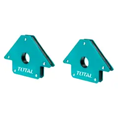 TOTAL TOOLS - Pack 2 Escuadra Magnetica 75 Lbs 5 Pulgada Para Soldar