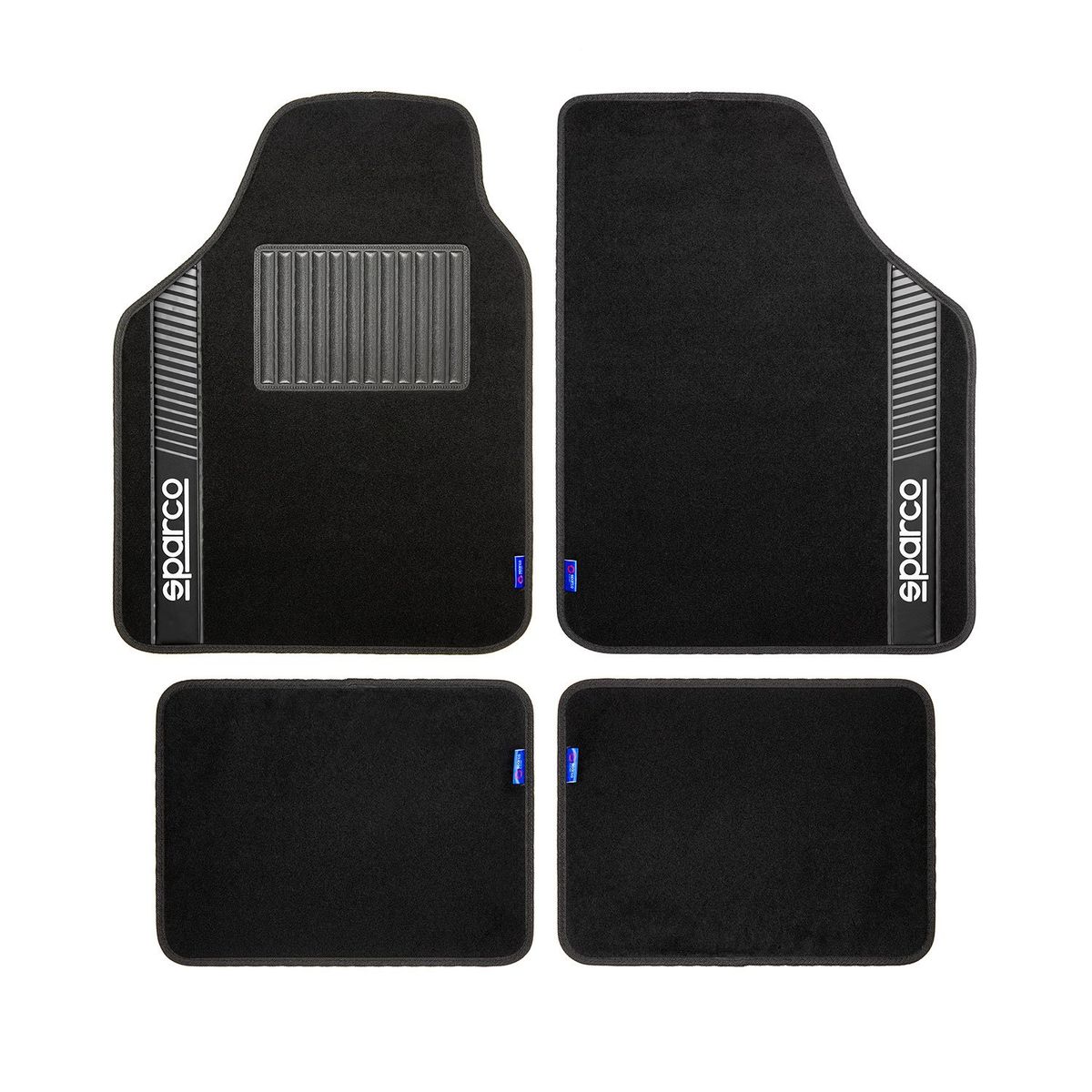SPARCO - Piso Alfombra Auto Set Sparco Gris 4 Piezas SPS520GR