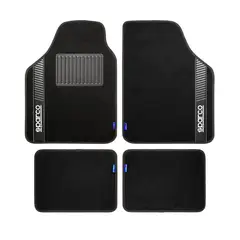 SPARCO - Piso Alfombra Auto Set Gris 4 Piezas SPS520GR