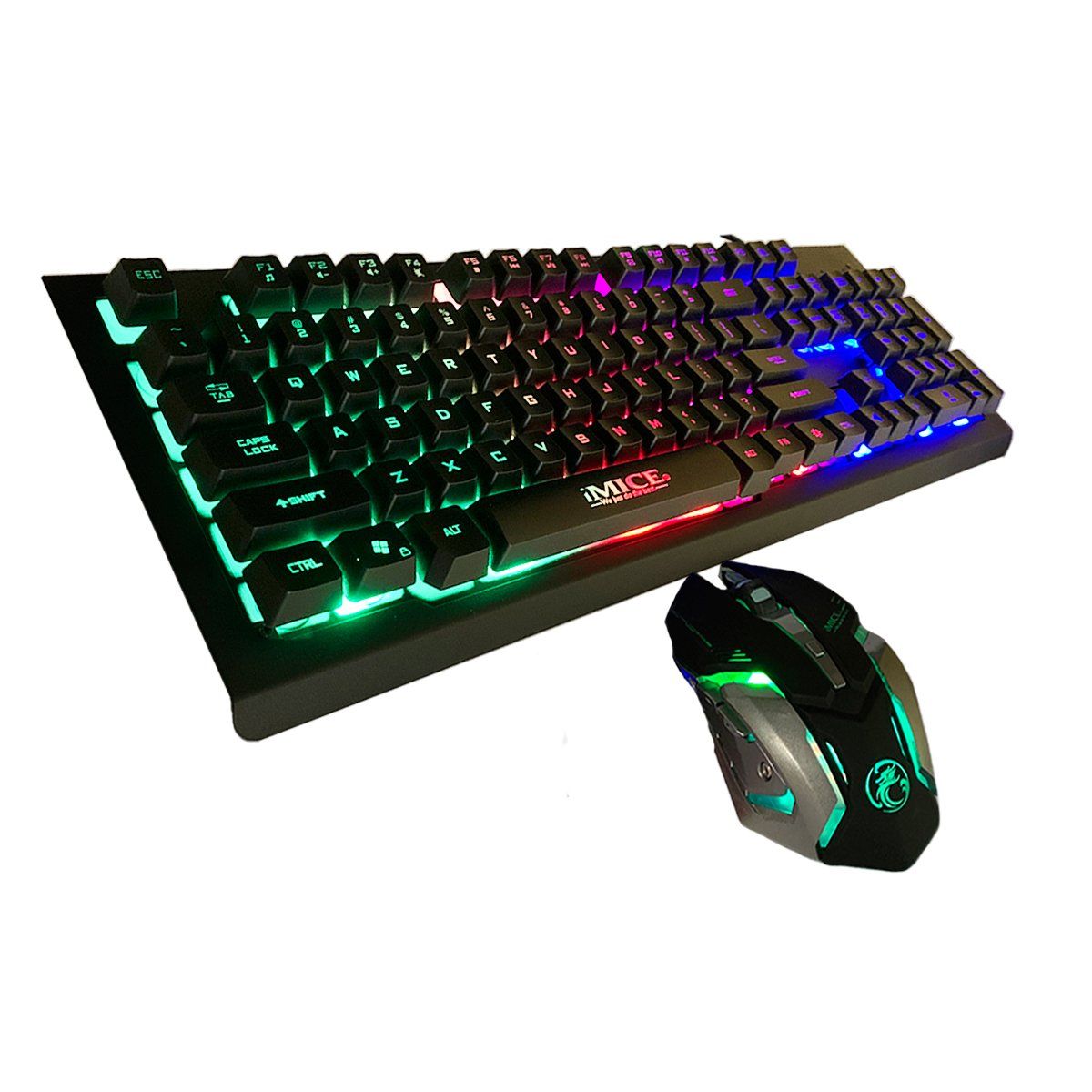 IMICE - Kit Gamer Premium Teclado + Mouse Gamer Imice Km-900 Rgb