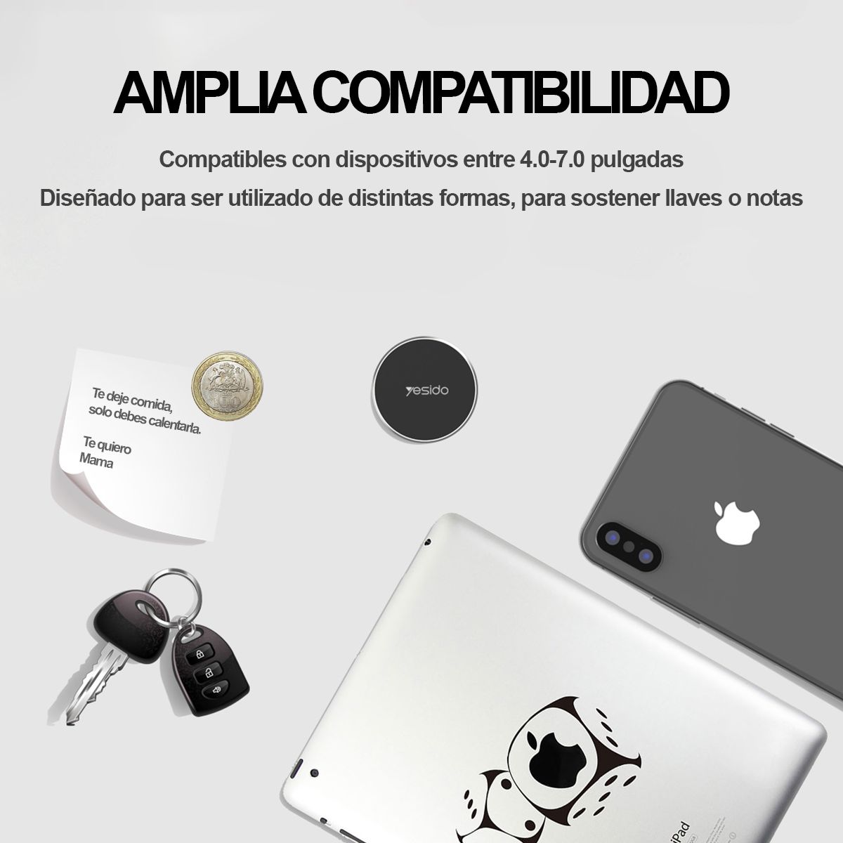 YESIDO - Soporte Holder Porta Celular Magnetico Marca Yesido C38