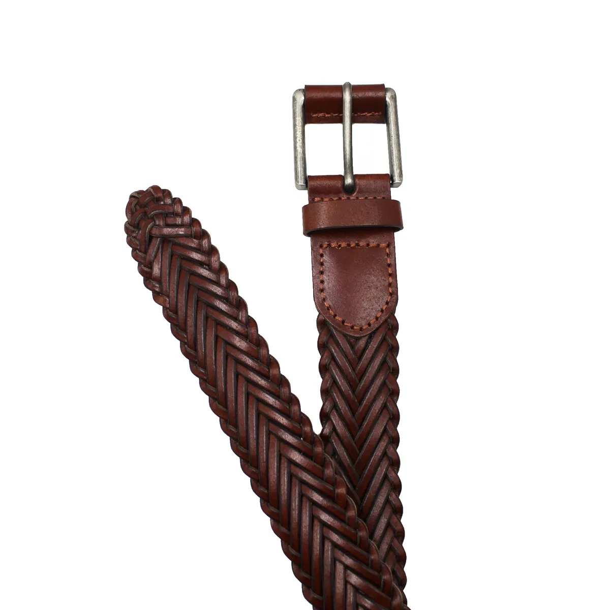 TOPWOLF - Cinturón Topwolf Cuero Tejido 35cm Ref12