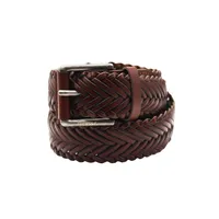 Cinturón Cuero Tejido 35cm Ref12