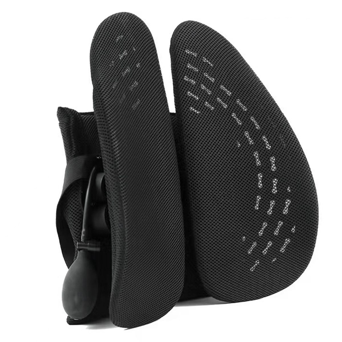 NEWO - Cojín Respaldo Lumbar silla ajustable con inflador aire NW-12WW