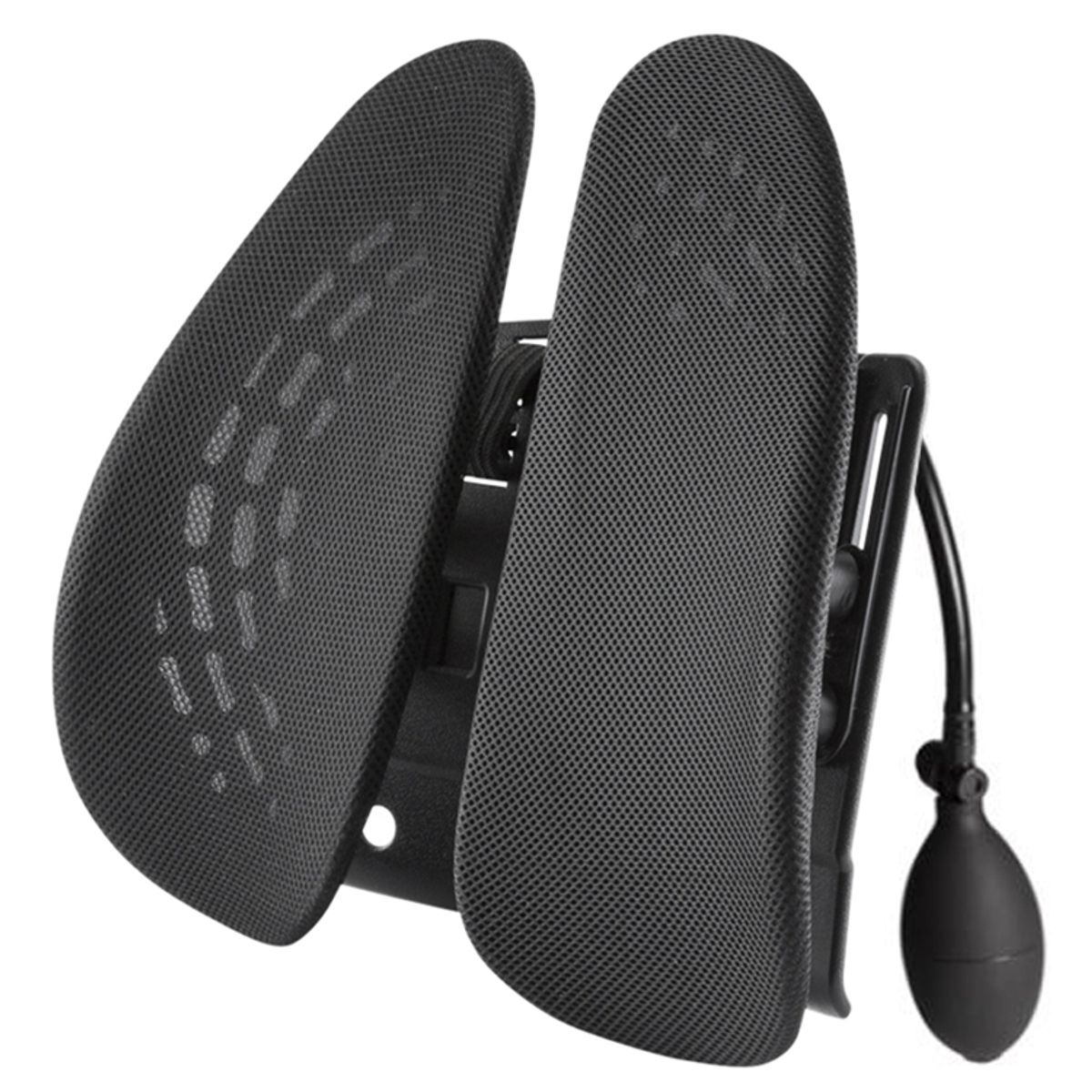 NEWO - Cojín Respaldo Lumbar silla ajustable con inflador aire NW-12WW