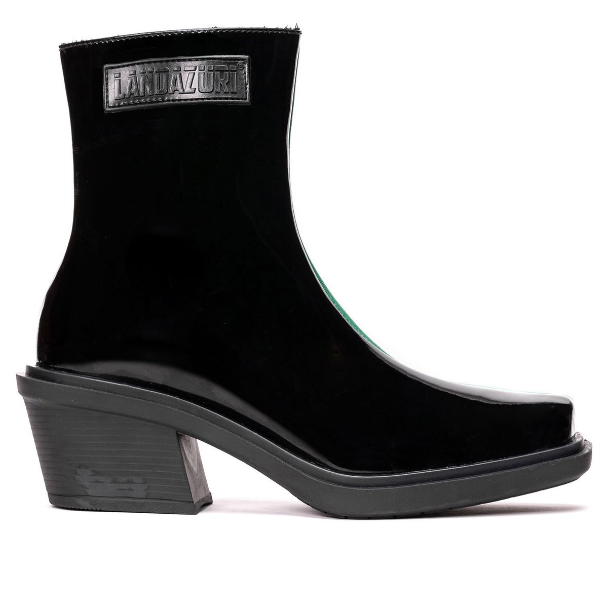 LANDAZURI - Botín Cuero Hela Verde Landazuri
