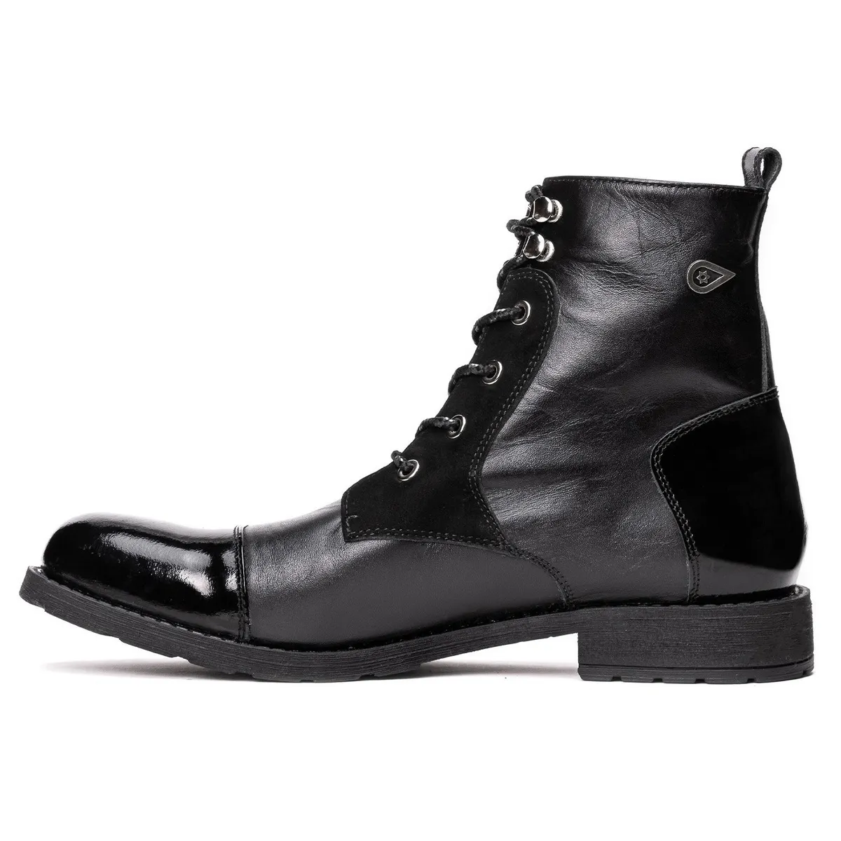 LANDAZURI - Botín Cuero Sileno Negro Landazuri