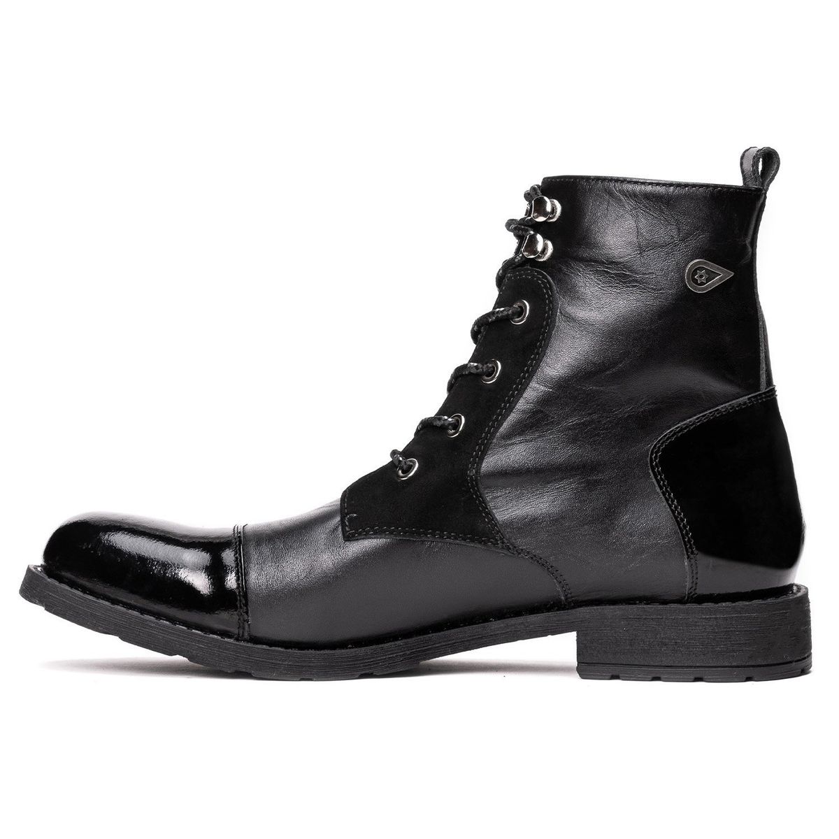 LANDAZURI - Botín Cuero Sileno Negro Landazuri