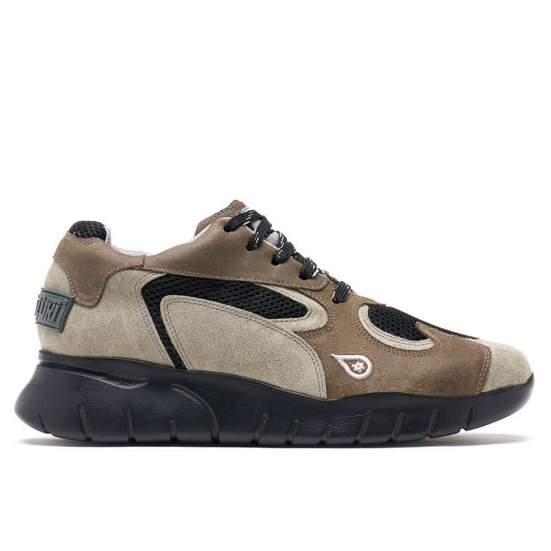 LANDAZURI - Zapatilla Cuero Helio Gris Landazuri