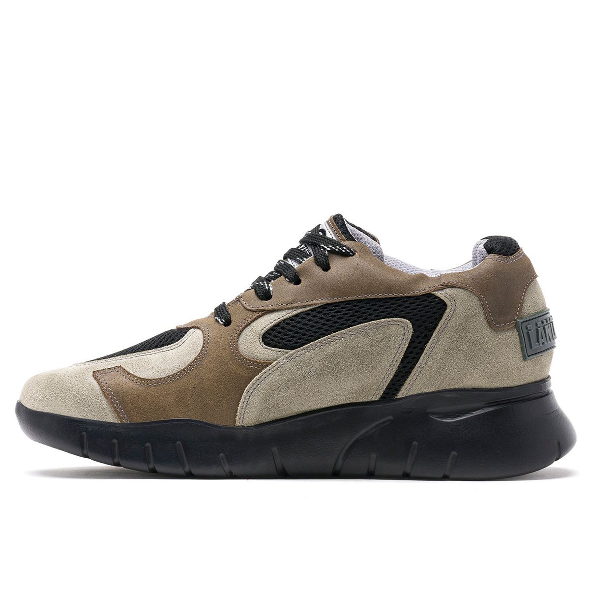 LANDAZURI - Zapatilla Cuero Helio Gris Landazuri