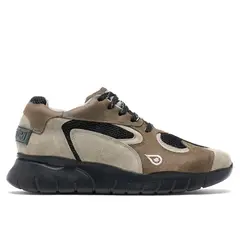 LANDAZURI - Zapatilla Cuero Helio Gris