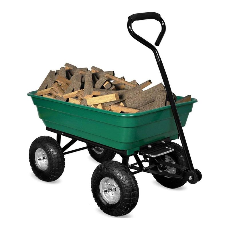 GENERICO - Carro De Carga Con Ruedas Plástico Verde