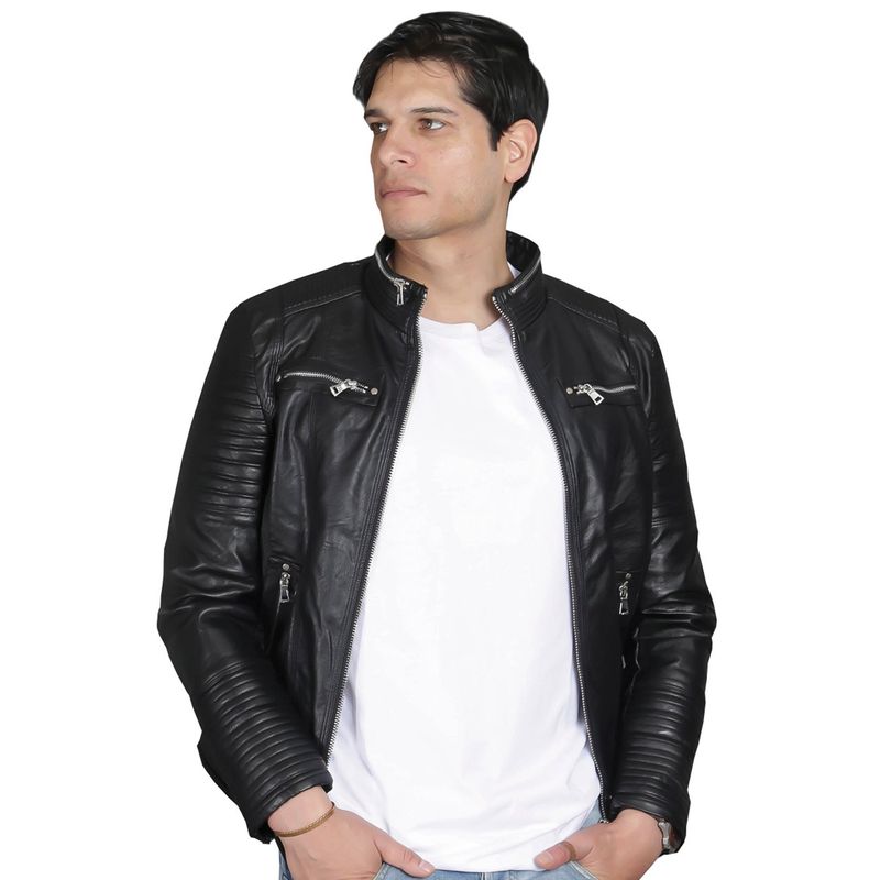 TODOPIEL - Chaqueta de Ecocuero Hombre Negro Todopiel