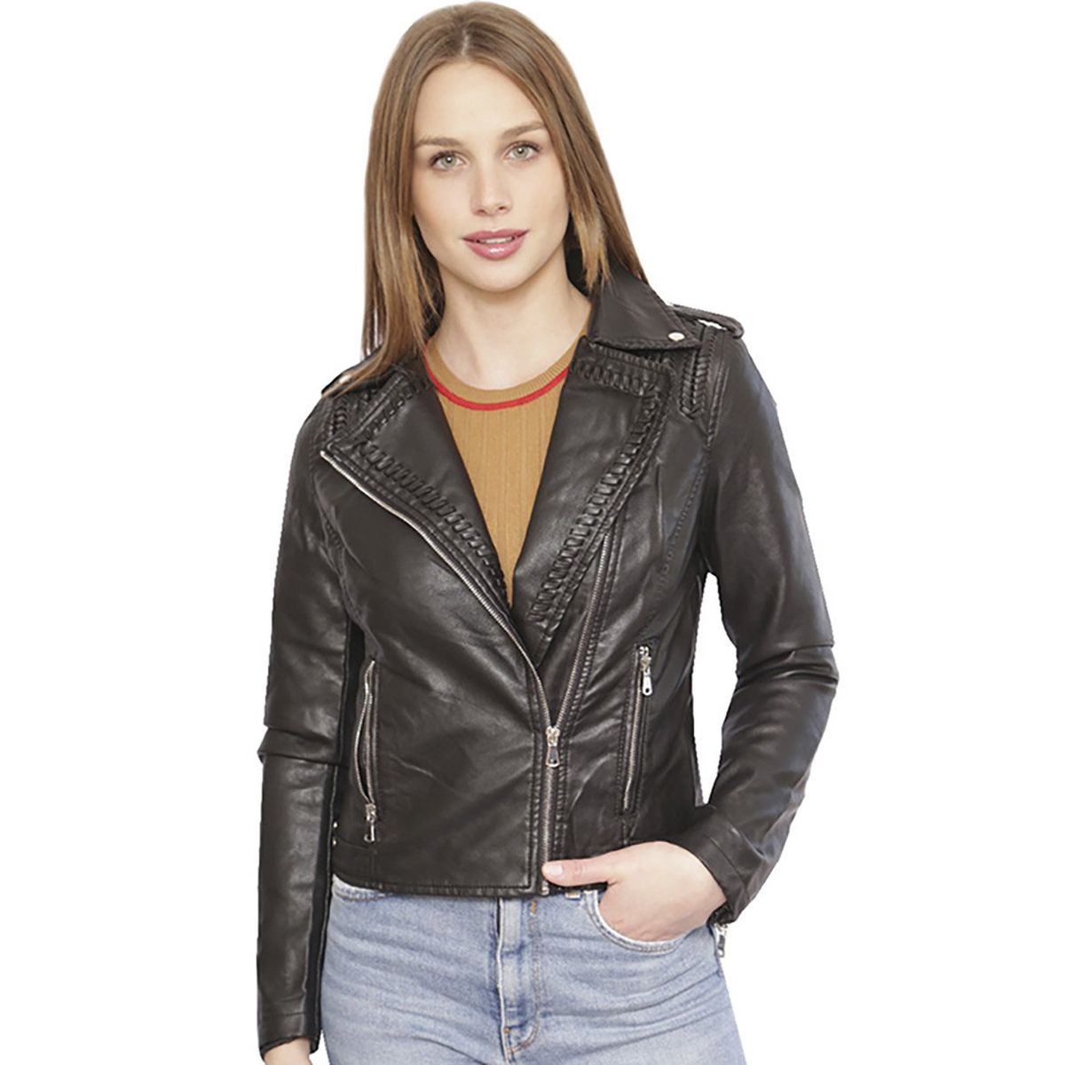 TODOPIEL - Chaqueta de Ecocuero Mujer Negro Todopiel