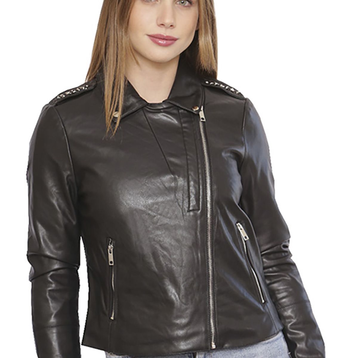 TODOPIEL - Chaqueta de Ecocuero Mujer Negro Todopiel