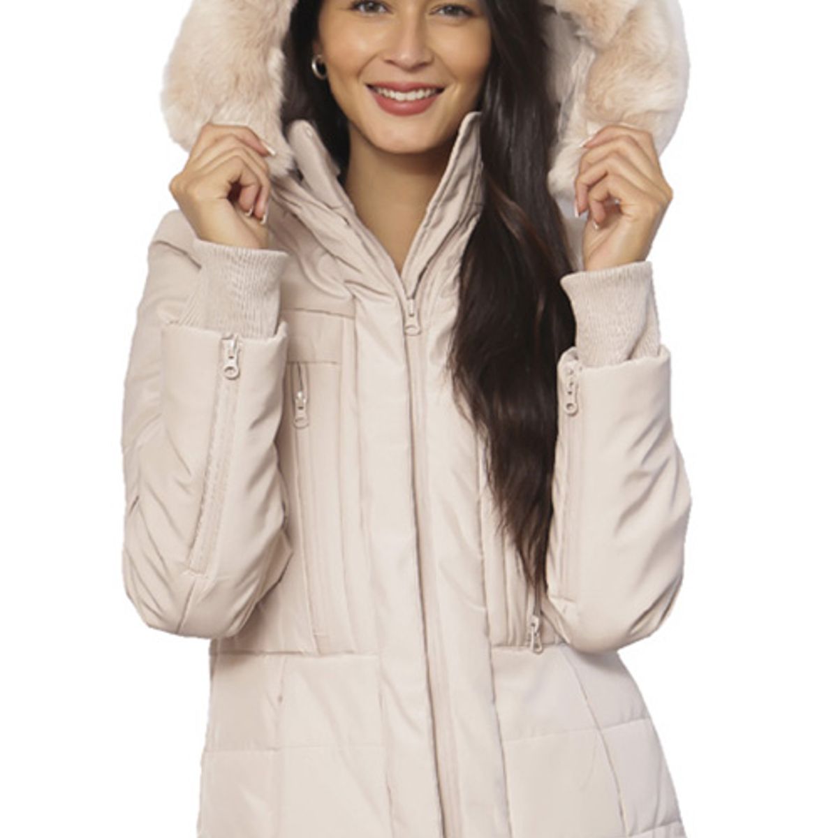 TODOPIEL - Parka Mujer Beige Todopiel